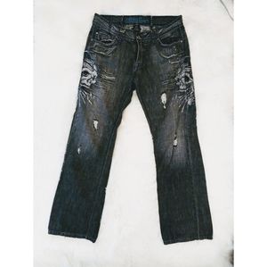 Affliction skull men jeans